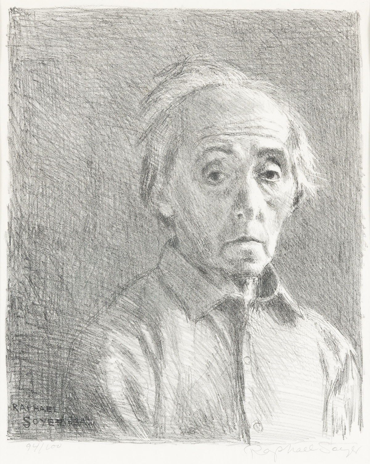 RAPHAEL SOYER (1899-1987) Self-Portrait.